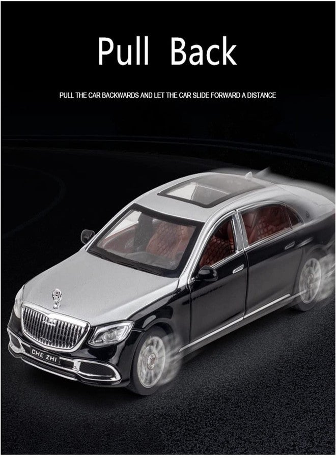Parshya Toy car Model 1:24 for Maybaach S600 Alloy Metal Car Model Diecast Toy with Sound and Light Great Gift for Boys and Girls Above 3 Year(Colors as Per Stock) - Image 4